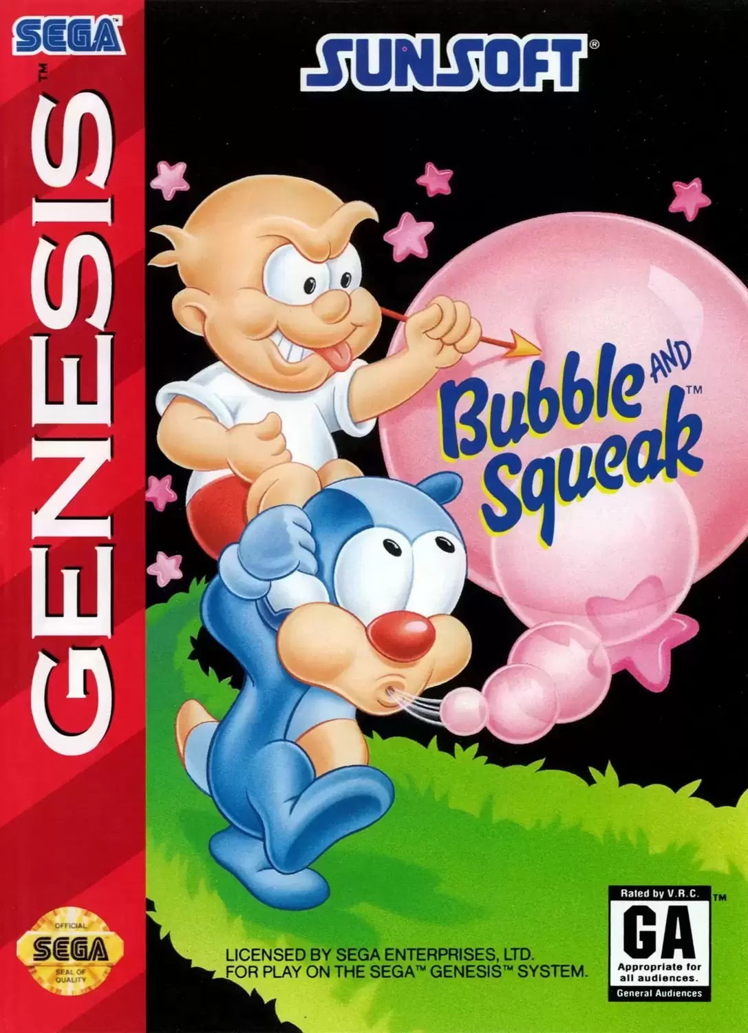 US - Jeux SEGA Genesis - Bubble and Squeak