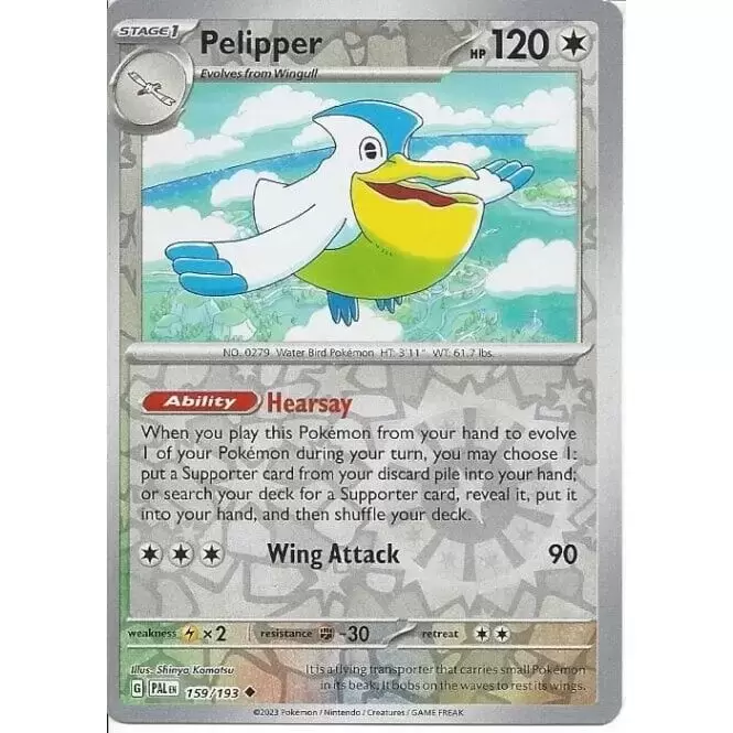Paldea Evolved - PALEN - Pelipper Reverse