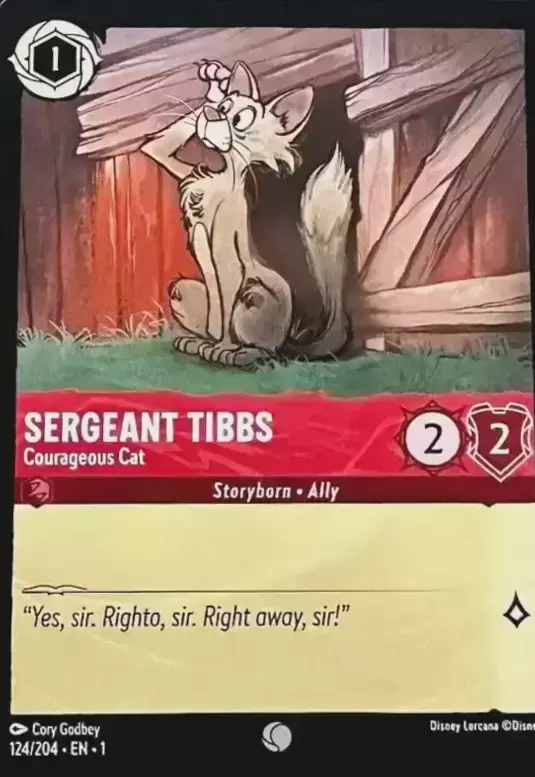 The First Chapter - Sergeant Tibbs - Courageous Cat - Foil