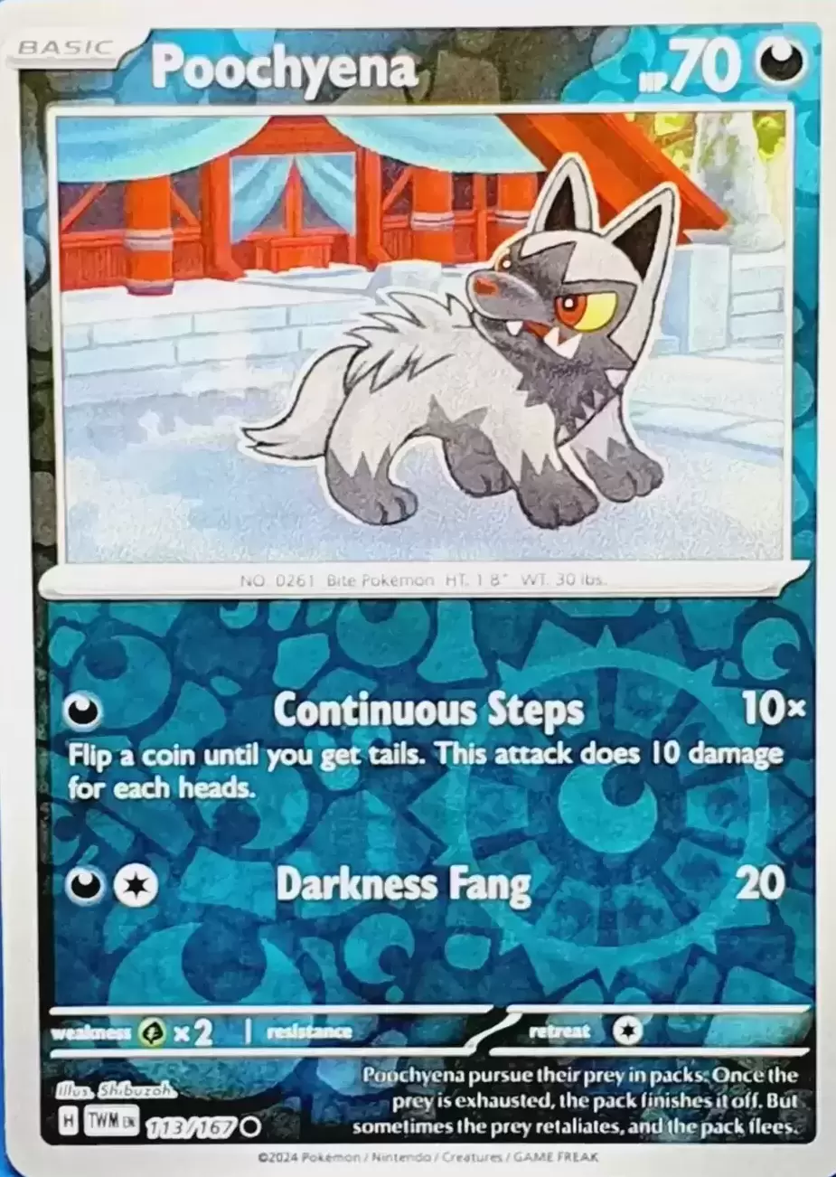Twilight Mascarade - TWMEN - Poochyena Reverse