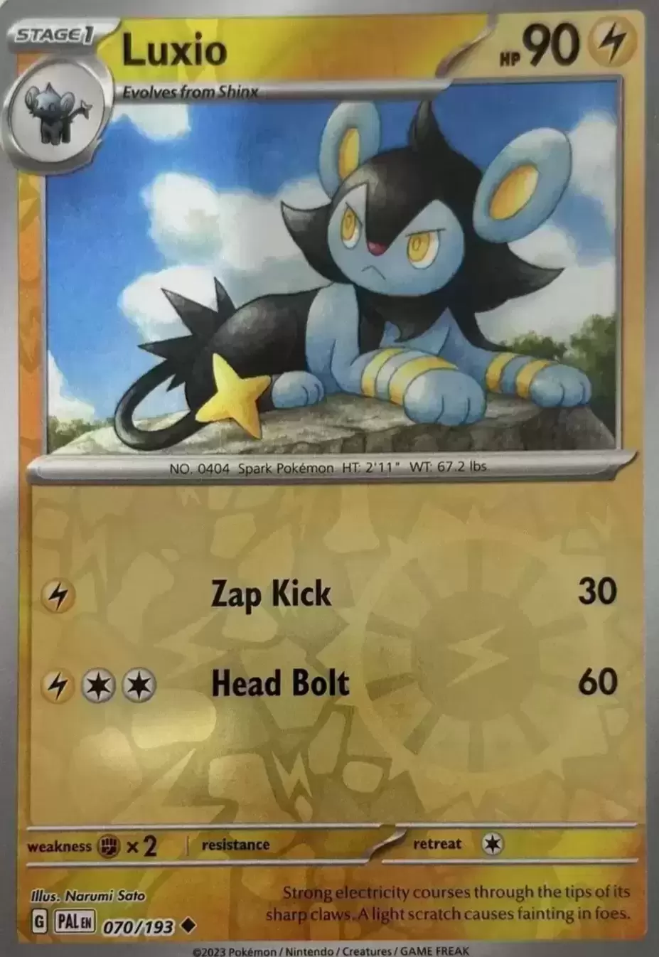 Paldea Evolved - PALEN - Luxio Reverse