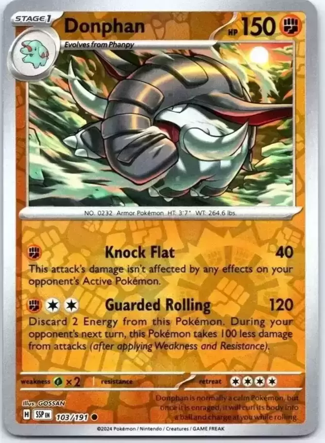 Surging Sparks SSPEN - Donphan Reverse