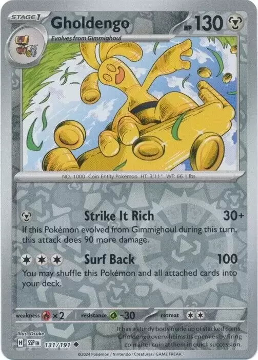 Surging Sparks SSPEN - Gholdengo Reverse