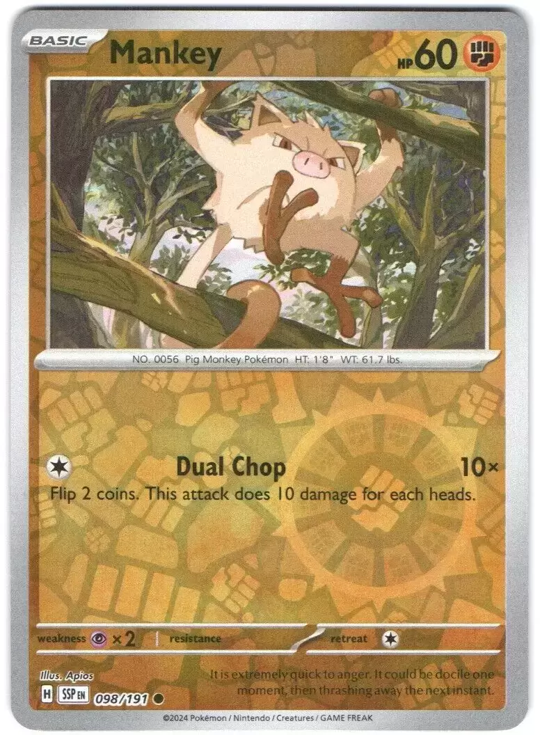Surging Sparks SSPEN - Mankey Reverse