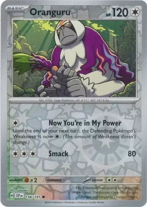 Surging Sparks SSPEN - Oranguru Reverse