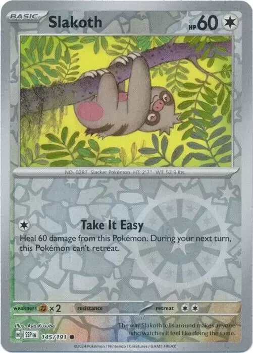 Surging Sparks SSPEN - Slakoth Reverse