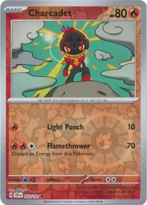Surging Sparks SSPEN - Charcadet Reverse