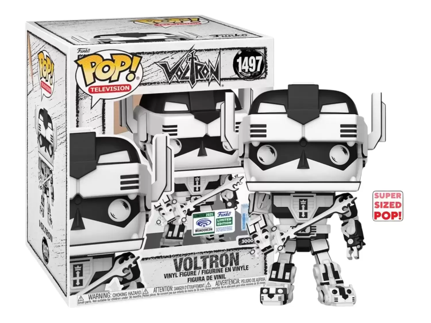 POP! Animation - Voltron - Voltron Black & White