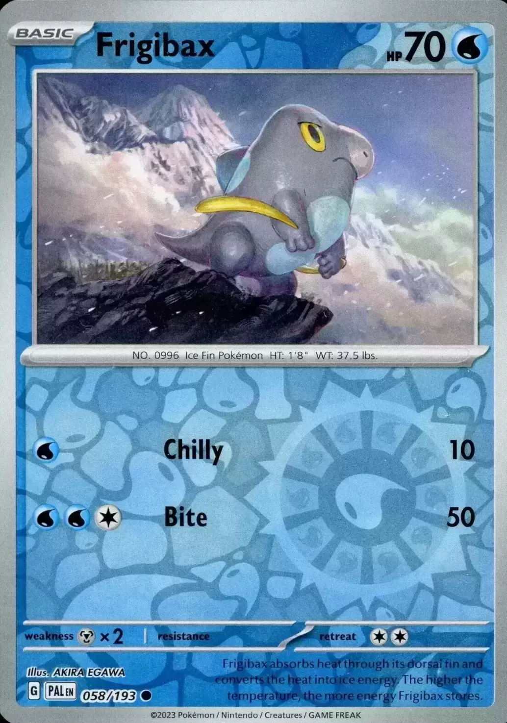 Paldea Evolved - PALEN - Frigibax Reverse