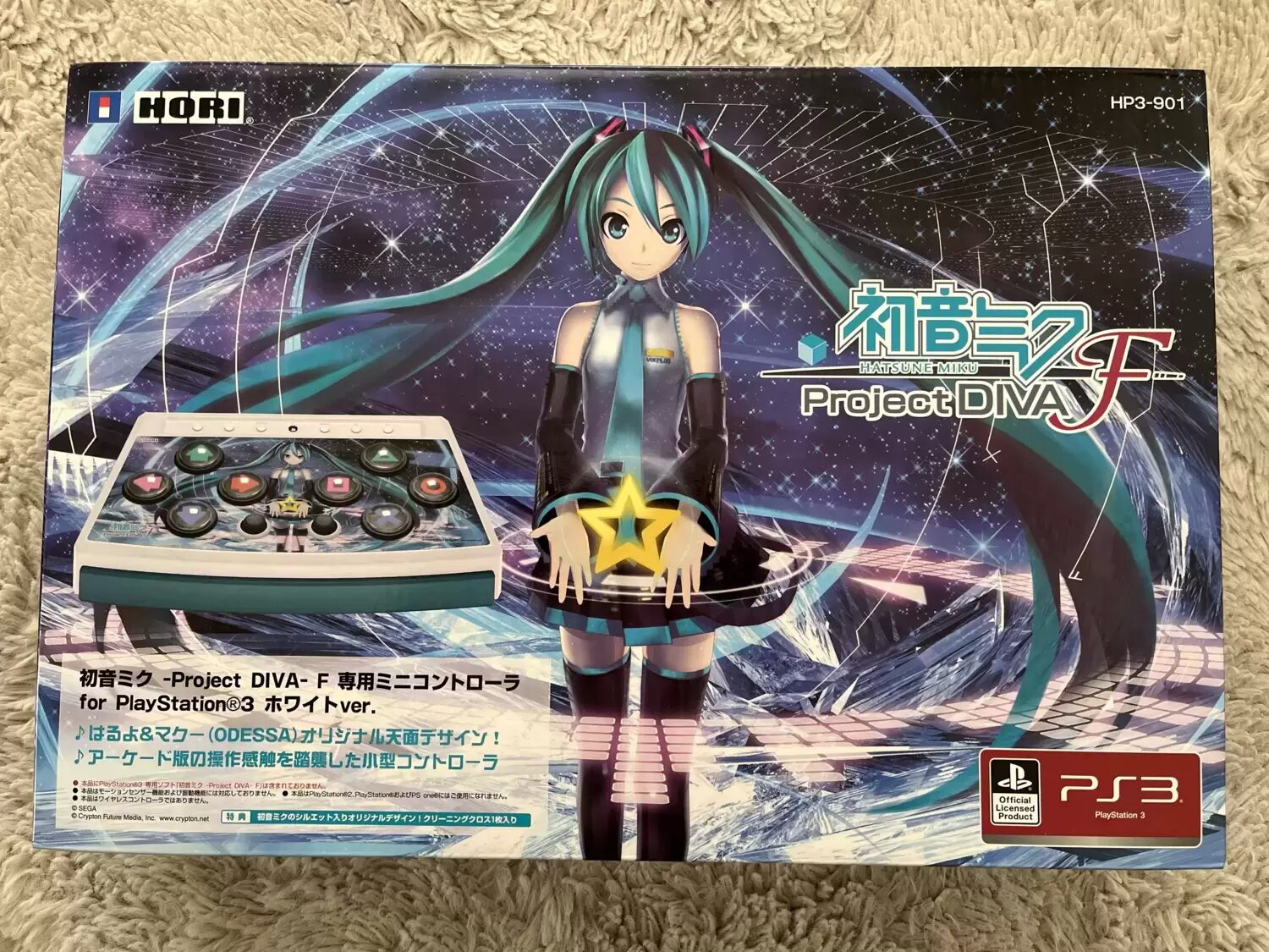 Arcade Stick - HORI Hatsune Miku -Project DIVA- F Mini Manette Dédiée (version White)
