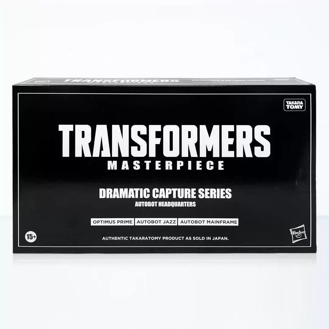 Takara Tomy Transformers Masterpieces - Dramatic Capture Series DCS-2 Autobot Headquarters Jazz, Mainframe, and Optimus Prime Set