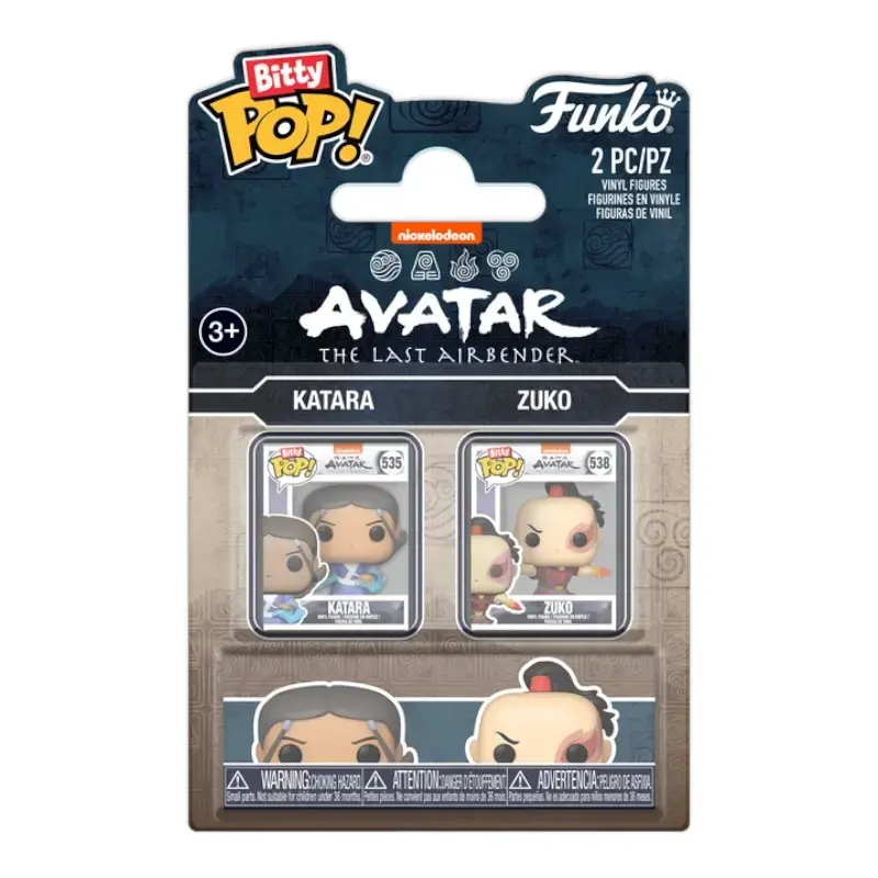 Bitty POP! - Avatar The Last Airbender - Katara & Zuko 2 Pack