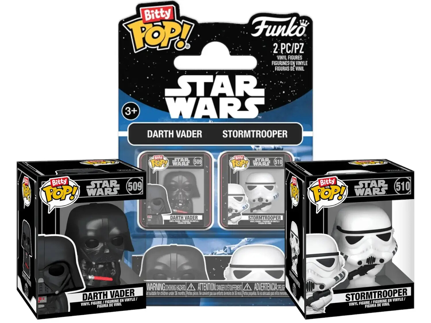 Bitty POP! - Star Wars - Darth Vader & Stormtrooper 2 Pack